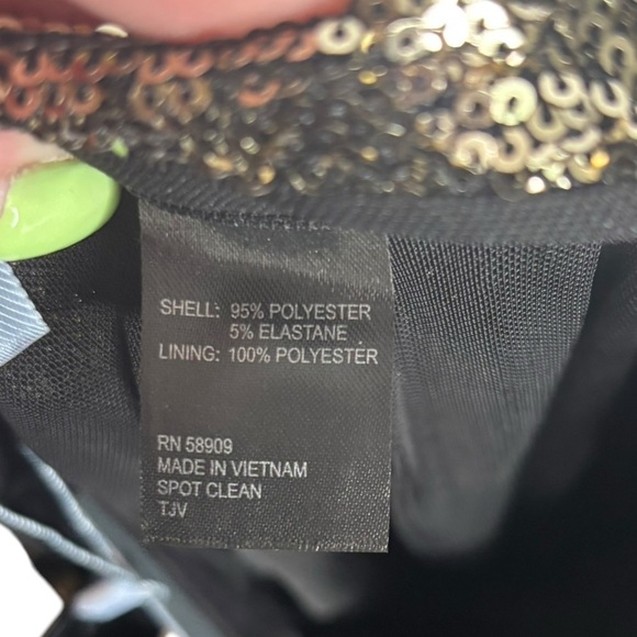 NWT *flawed Antonio Melani Geri Sequin Satin Flat Front Ankle Pant Size 6 - Picture 10 of 14